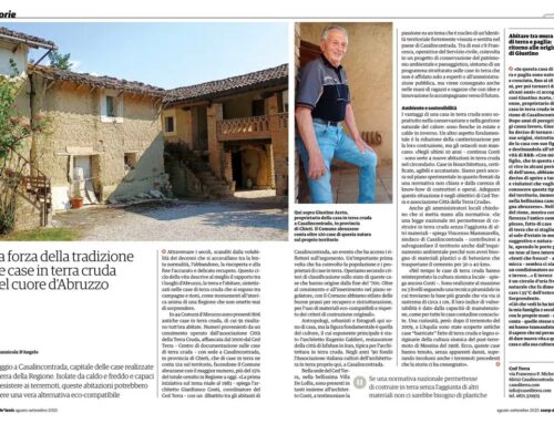 La forza della tradizione Le case in terra cruda nel cuore d’Abruzzo